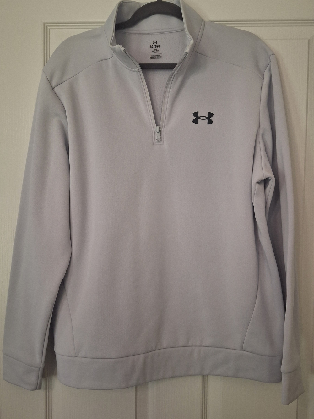 LG Men’s Light Gray Performance Quarter-Zip Jacket